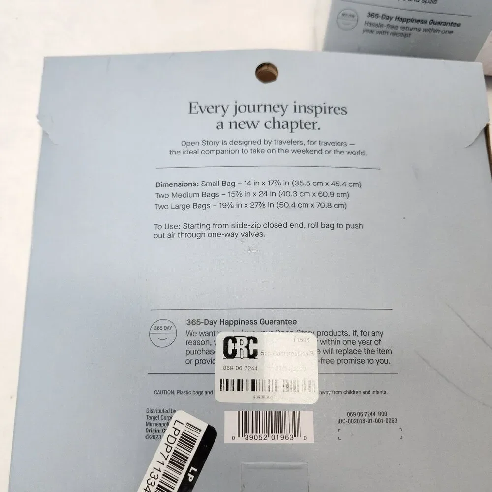2 Pack Open Story 5-Piece Compression Bag Set